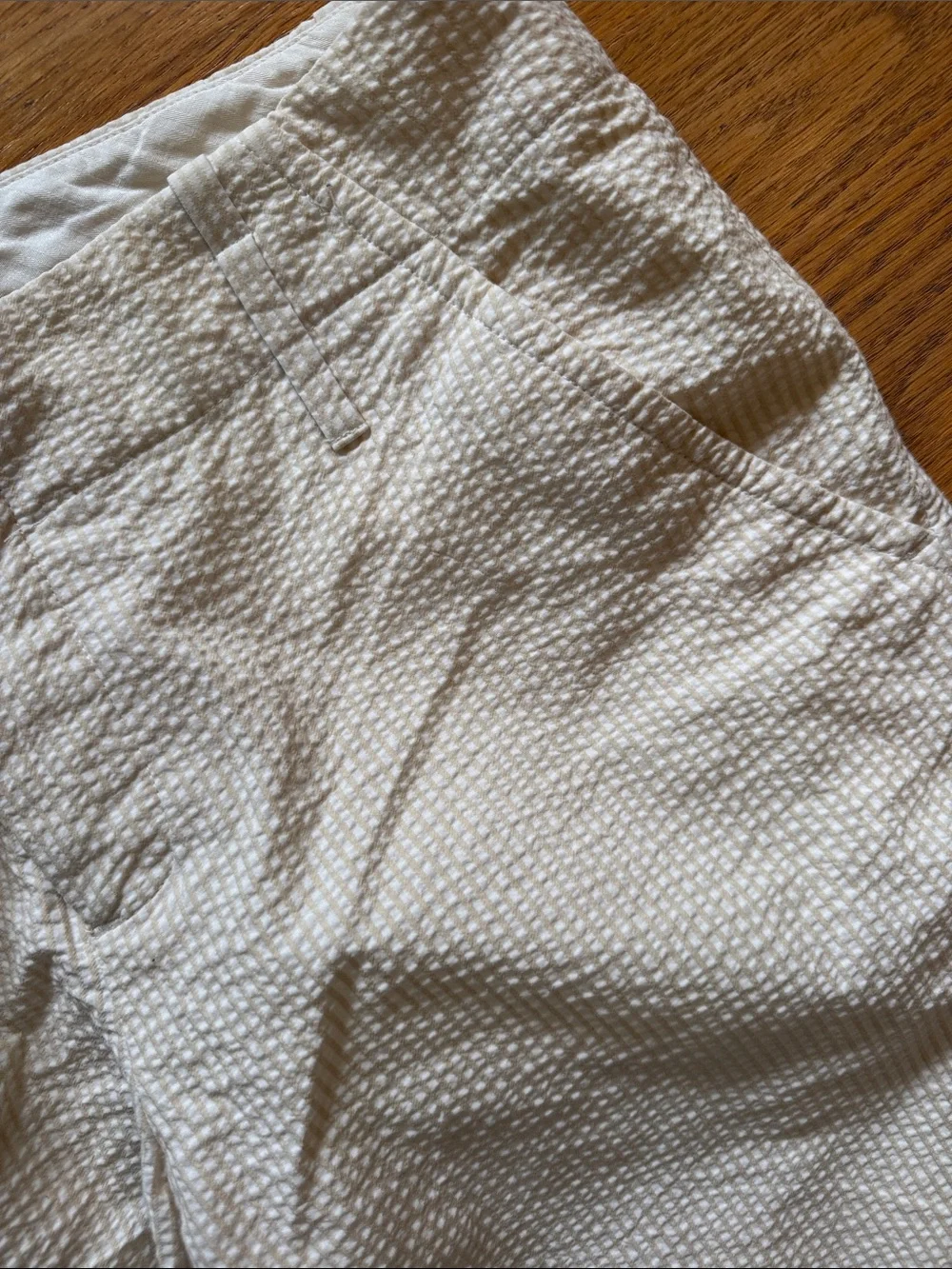 Women’s Textured Cream Dress Pants